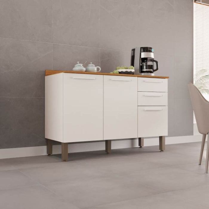 Balcao Cozinha New Valencia Branco EN