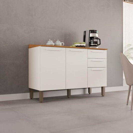 Balcao Cozinha New Valencia Branco EN