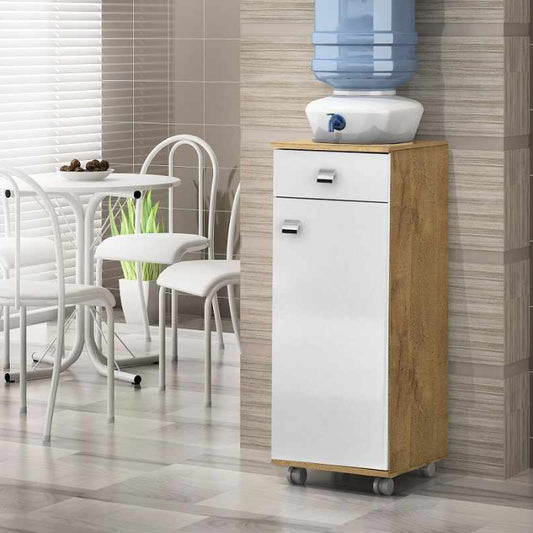 Balcao Bianca 1P1G Castanho.Branco EN