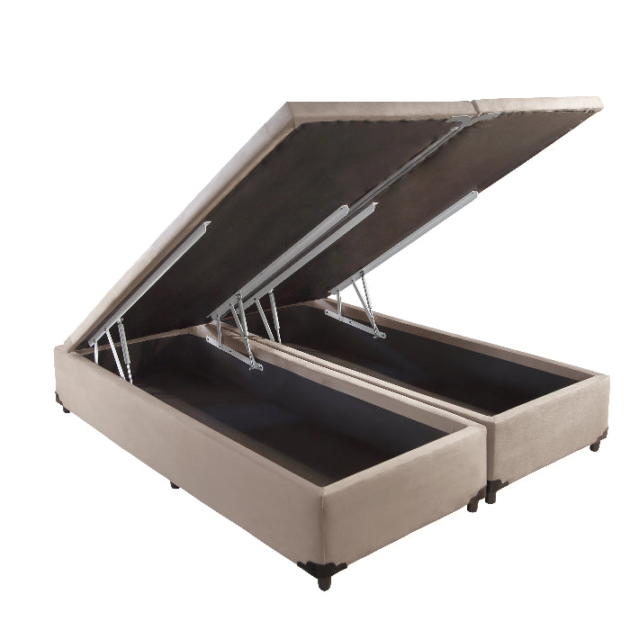 Base Bau King Bipartida Corino Bege EN