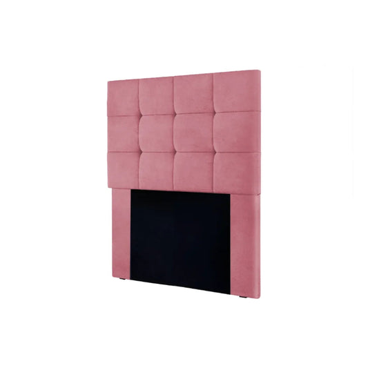Cabeceira Solteiro Ana Veludo Suede Rose EN