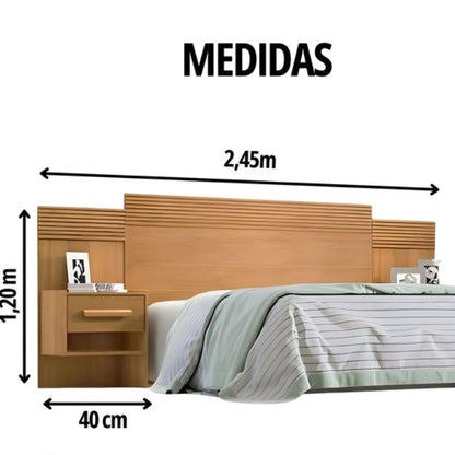 Cabeceira Queen Marselha Cinamomo Dt Ripado EN