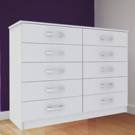 Comoda Macae.Parati 10 GAVETAS Branco EN