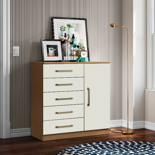 Comoda Milao 5G1P Atacama.Off White EN