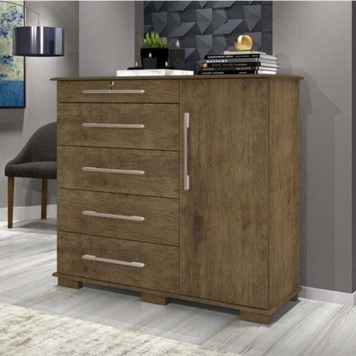 Comoda Detroit New 5G1P Jequitiba EN