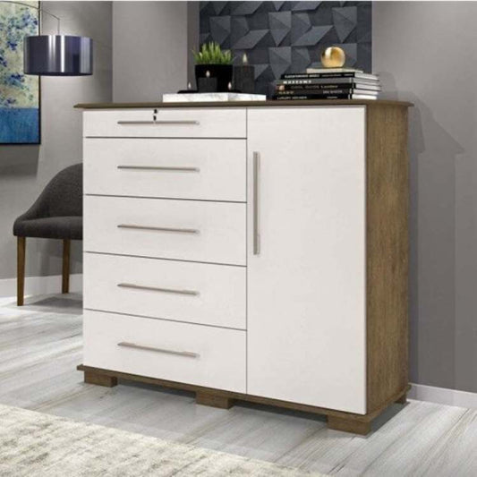 Comoda Detroit New 5G1P  Jequitiba.Off White EN