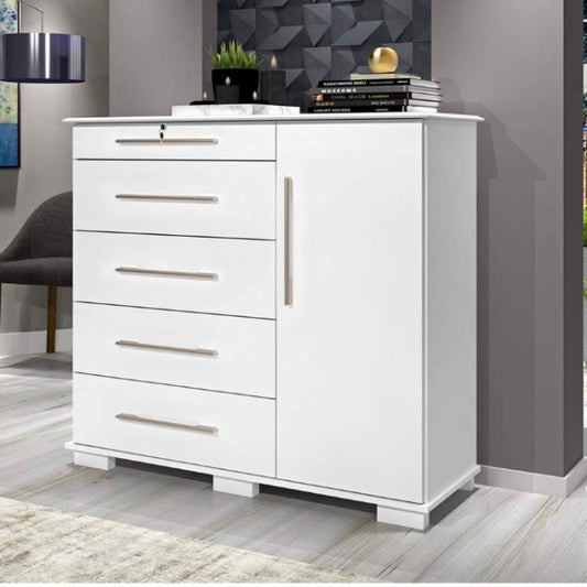 Comoda Detroit New 5G1P Branco EN