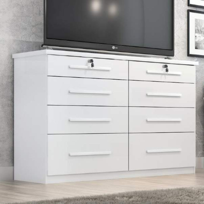 Comoda Monique Dupla 8G Branco EN