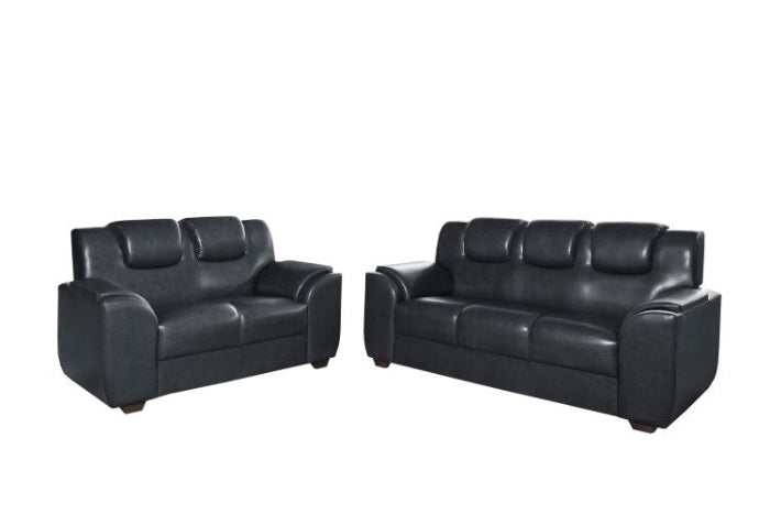 Conjunto Estofado Leblon 2x3Lgs Corino Preto EN