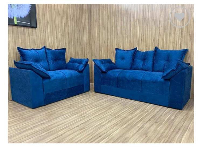 Conjunto Estofado Paris 2x3Lgs Veudo Azul EN