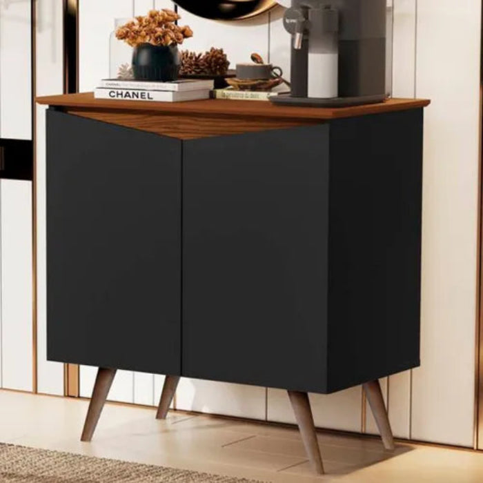 Buffet Aparador Encanto 2 Portas Preto.Freijo EN