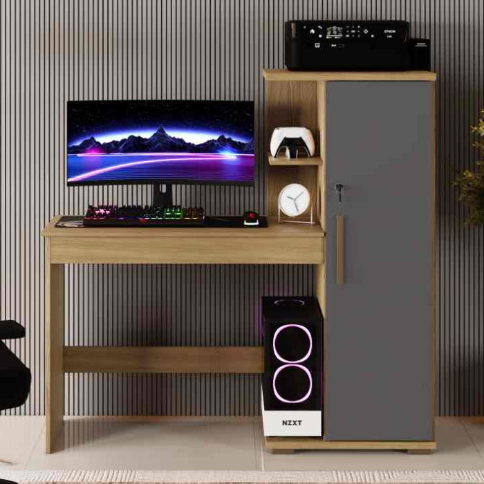 Escrivaninha Savana 1P Cinamomo.Grafite EN