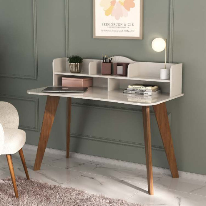 Escrivaninha Sofia 2N3Box Off White.Cedro EN