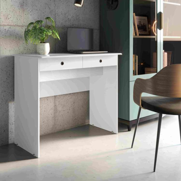 Escrivaninha 2 Gavetas Branco EN