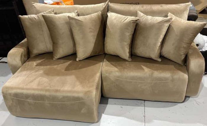 Estofado Retratil Reclinavel Barra 230 2x100 Veludo Inca Capuccino EN