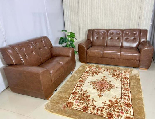 Conjunto Estofado Porto Real 2x3Lgs Tec 003 Corino Tabaco EN