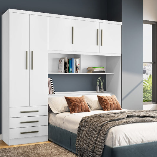 Roupeiro Modulado México (Casal 1,38 cm) - Branco   E