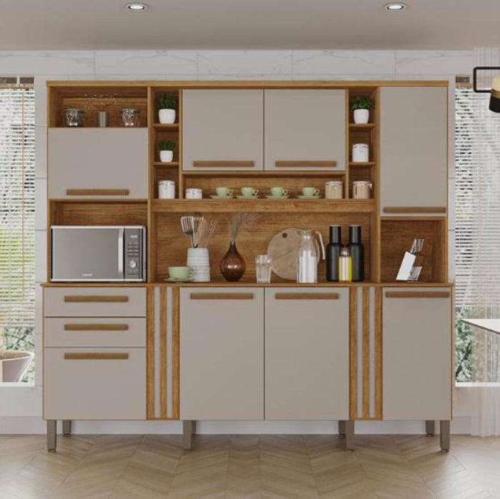Kit Cozinha Acacia 8P2G Cinamomo.Off White EN