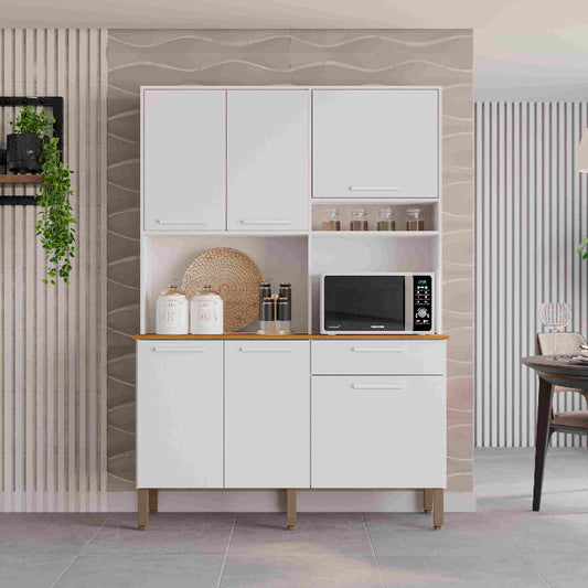 Kit Cozinha New Siena 6P1G Branco EN