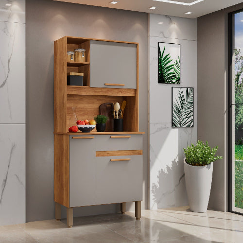 Kit Cozinha Lia - Cinamomo/Off White EN