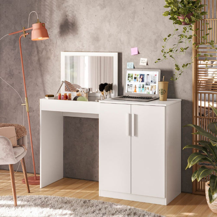 Mesa Penteadeira Multiuso Dimitri Branco EN