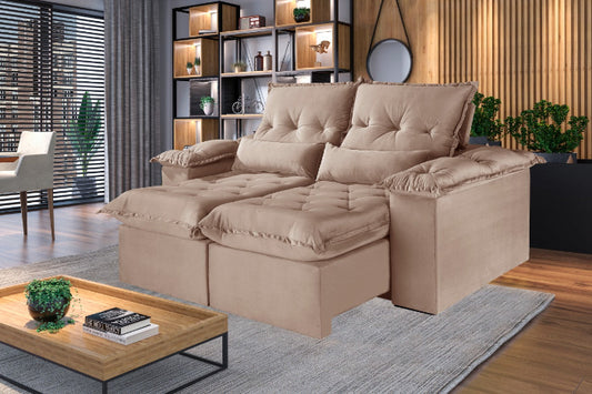 Estofado Retr Recl Ouro Preto 290 2x120 Capuccino Inca EN