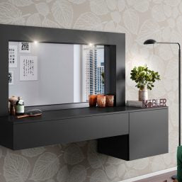 Penteadeira Gloss (COM LED) - Preto