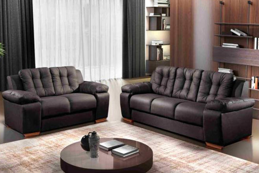 Conjunto Estofado 240 2x3Lgs Courvin Amsterda Preto EN