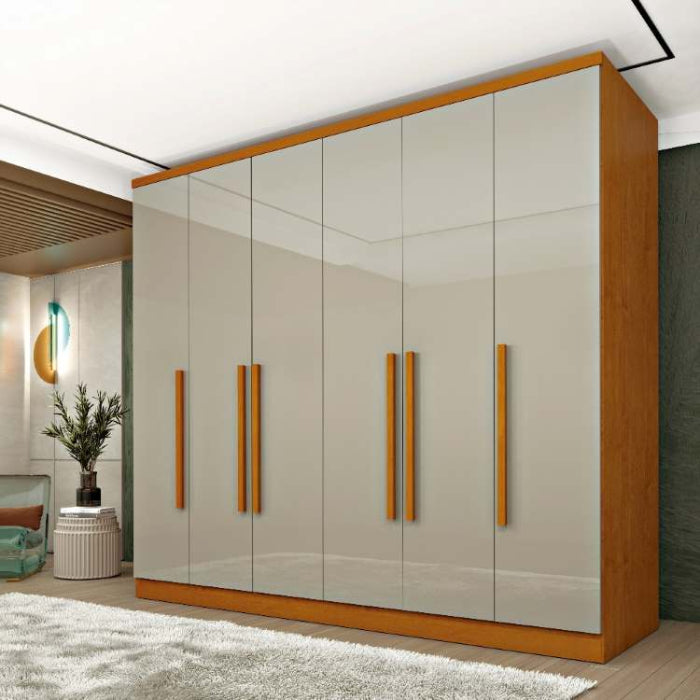 Roupeiro Padova.Veneza 6P4G Cinamomo.Off White EN