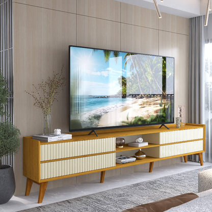 Rack Magnífico 2,12 cm 75" - 100% MDF - Off White/Naturale EN