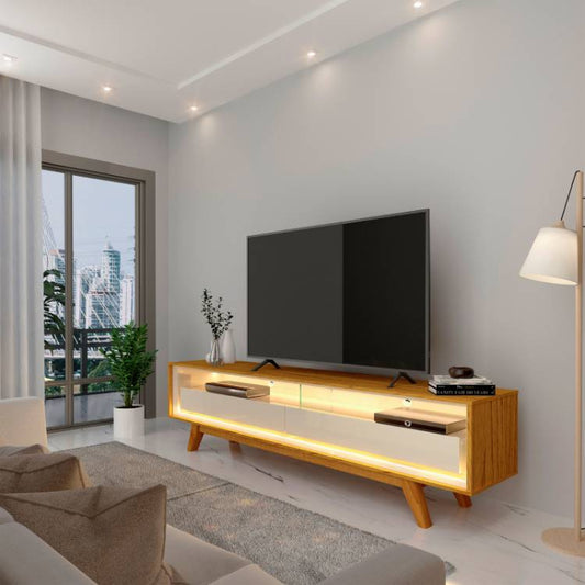 Rack Requinte 172 2G com LED Naturale.Off White EN