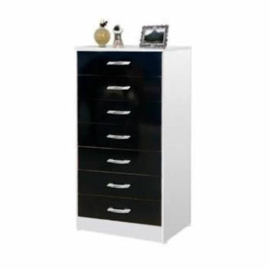 Comoda Resende.Macabu 7G Branco com Preto EN