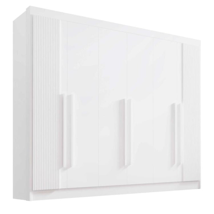 Roupeiro Athos 6P Branco Ripado EN