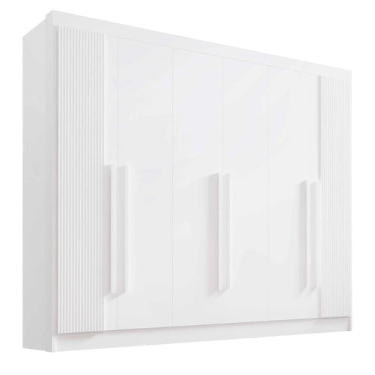 Roupeiro Athos 6P Branco Ripado EN