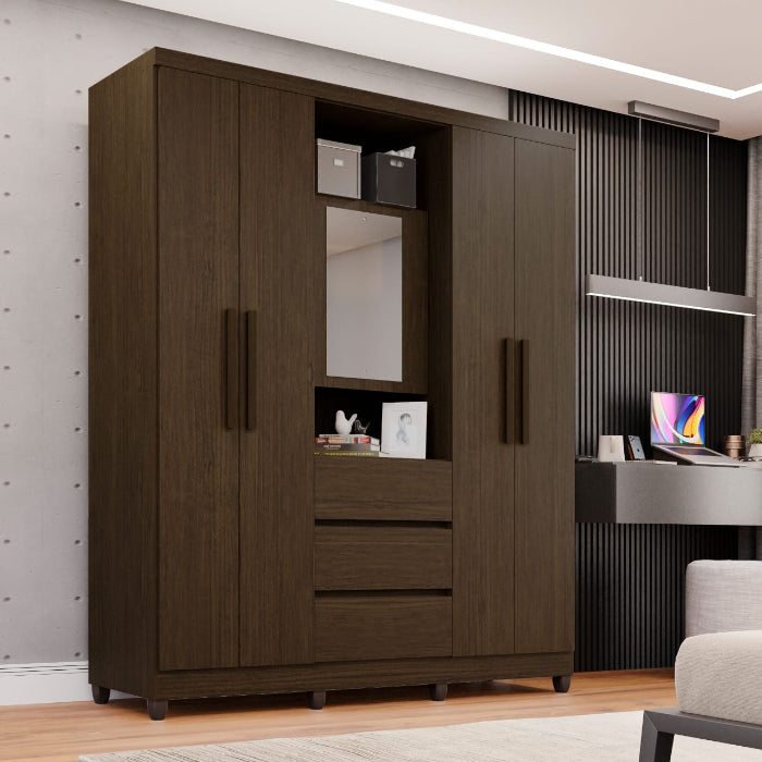 Roupeiro Capelinha Prime c/ Esp Cacau EN