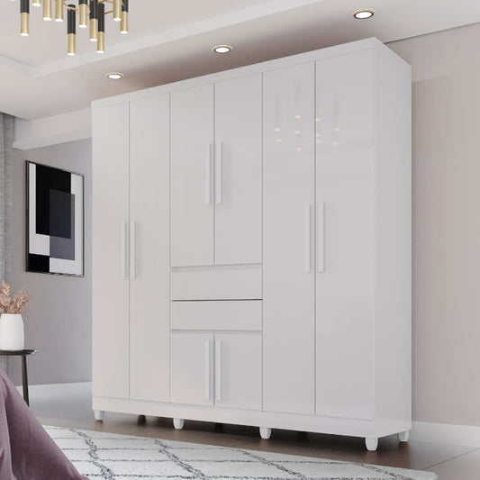 Roupeiro Master Top 8P2G Branco Neve EN