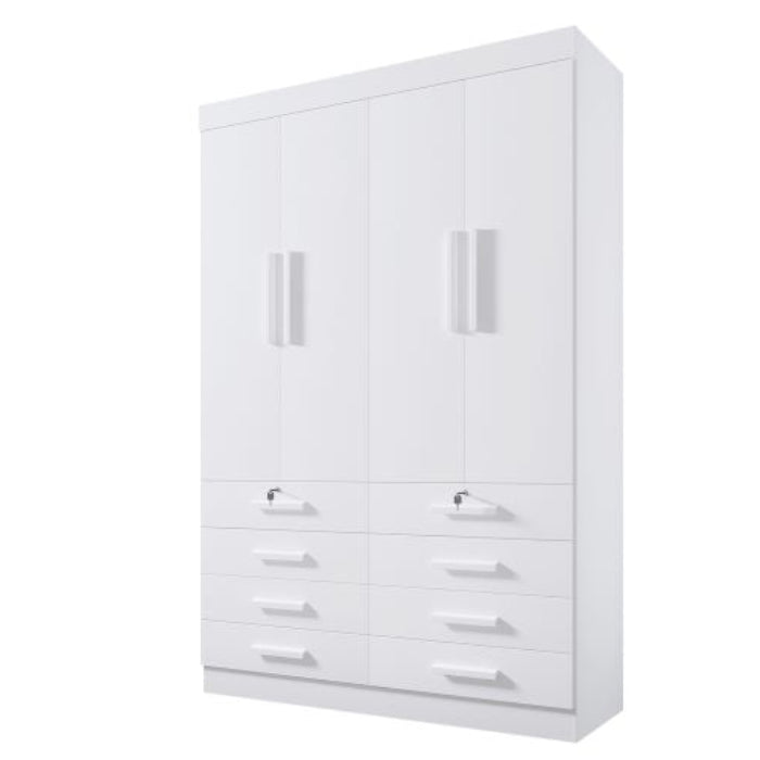 Roupeiro Monaco Plus 4P8G Branco EN