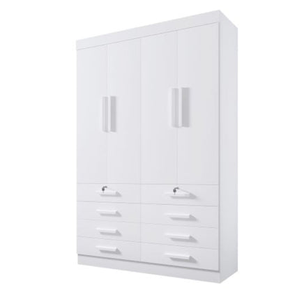 Roupeiro Monaco Plus 4P8G Branco EN