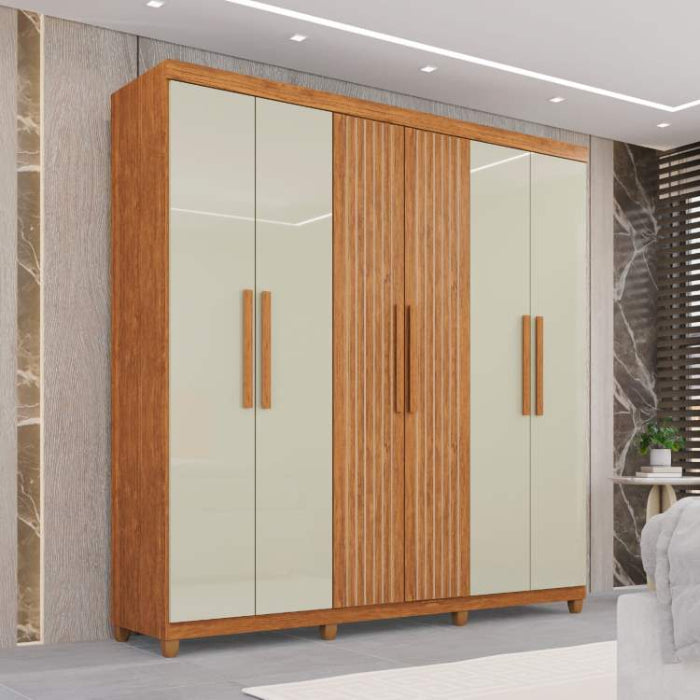 Roupeiro Portugal Prime 6P2G Cinamomo.Off White.Cinamomo EN