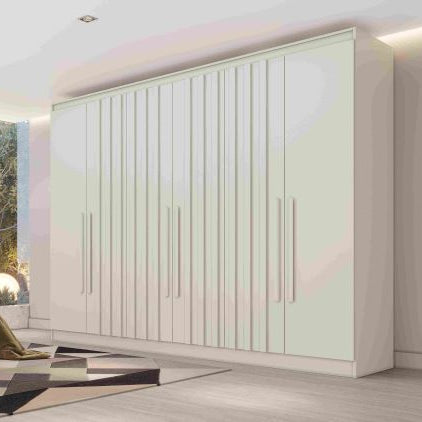 Roupeiro Oxford 6P sendo 4P Ripadas e 4G Off White EN