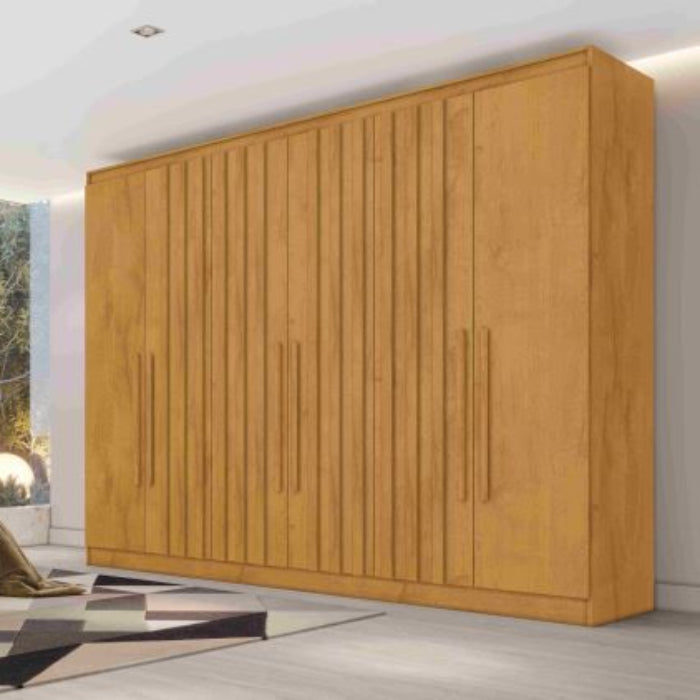 Roupeiro Oxford 6P sendo 4P Ripadas e 4G Peroba EN