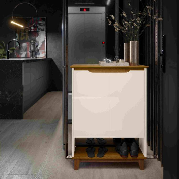 Sapateira Hall Flow 2P Off White.Freijo EN