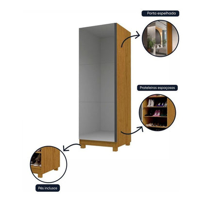 Sapateira Gold Com Espelho - Naturale EN