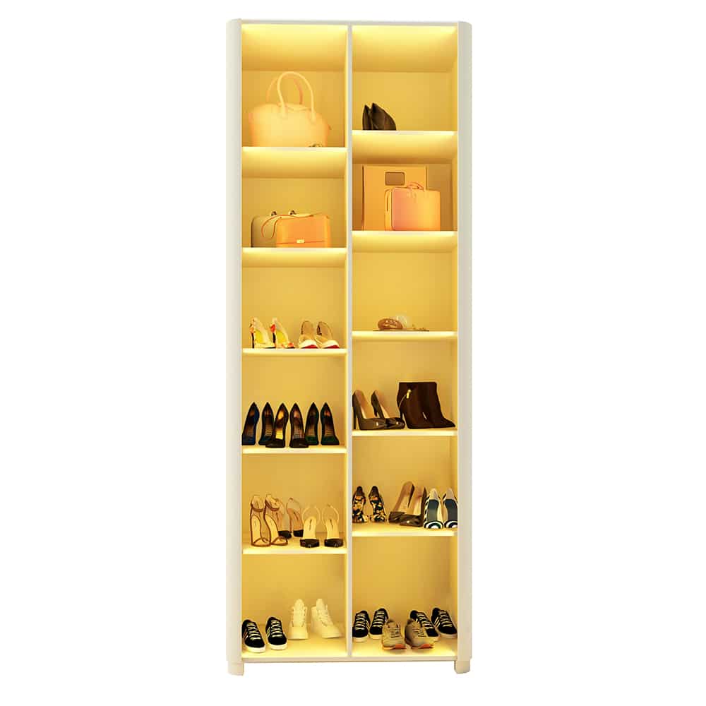 Sapateira Innova + Vidro + LED - Off White EN