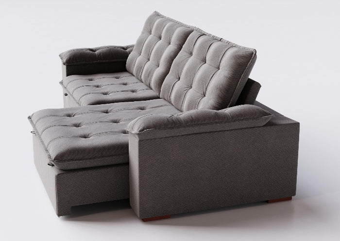 Estofado Retratil Magnum 2.30 cm - Cinza L