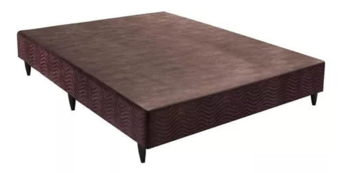 Base Sommier Casal Camurca Marrom EN