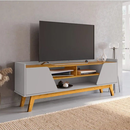 Rack Turin 1,60 cm 65" - Off White/Nature EN