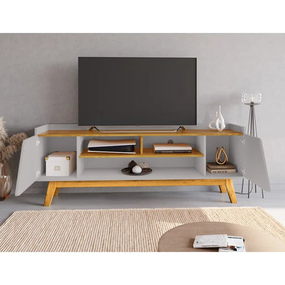 Rack Turin 1,60 cm 65" - Off White/Nature EN