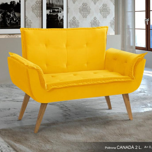 Poltrona Namoradeira Opala - Amarela