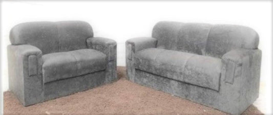 Conjunto Estofado Xa... 2x3Lgs Suede Cinza EN